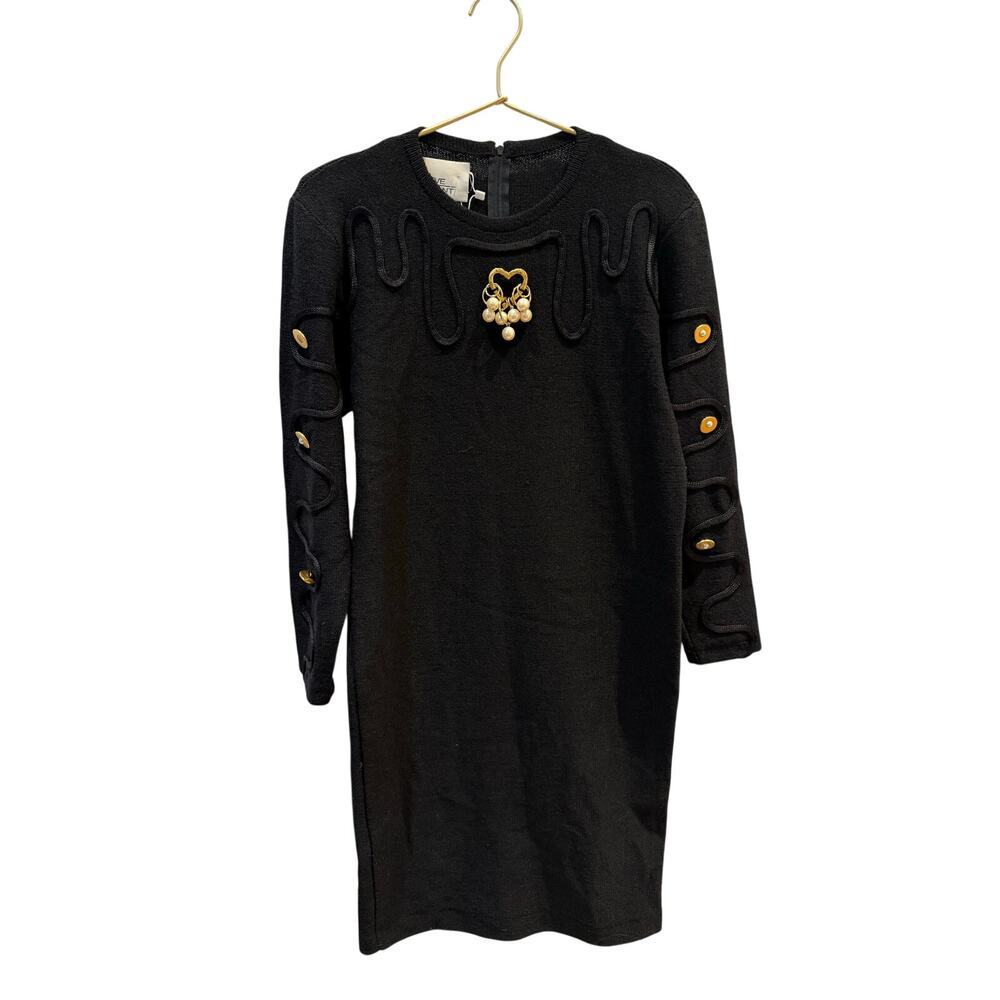 Steve Fabrikant Vintage Sweater Black Dress